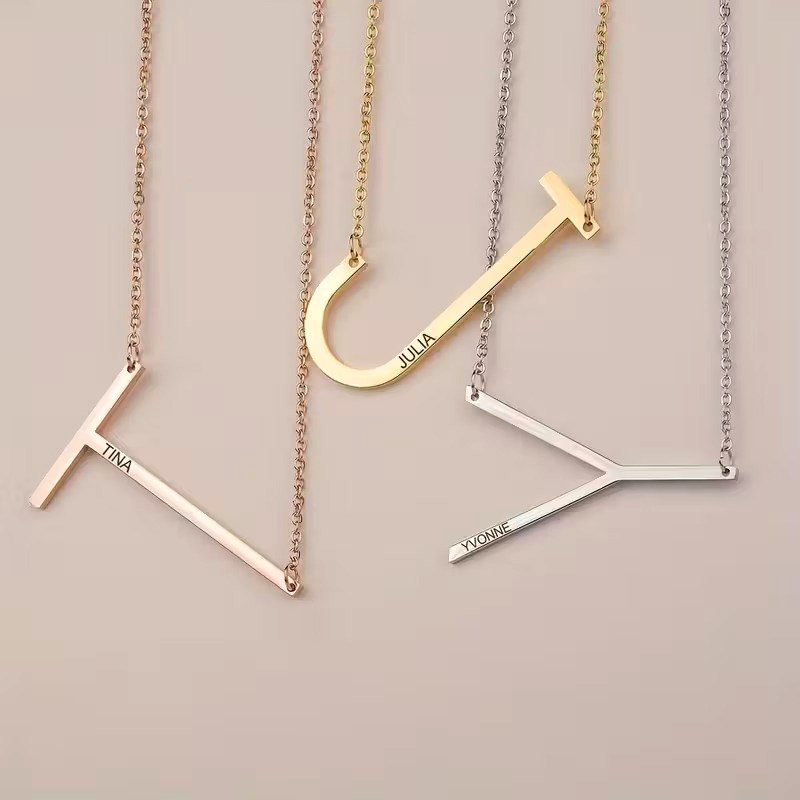 Custom Initial Letter Name Nec - Men Accessories Neck Chain review and price
