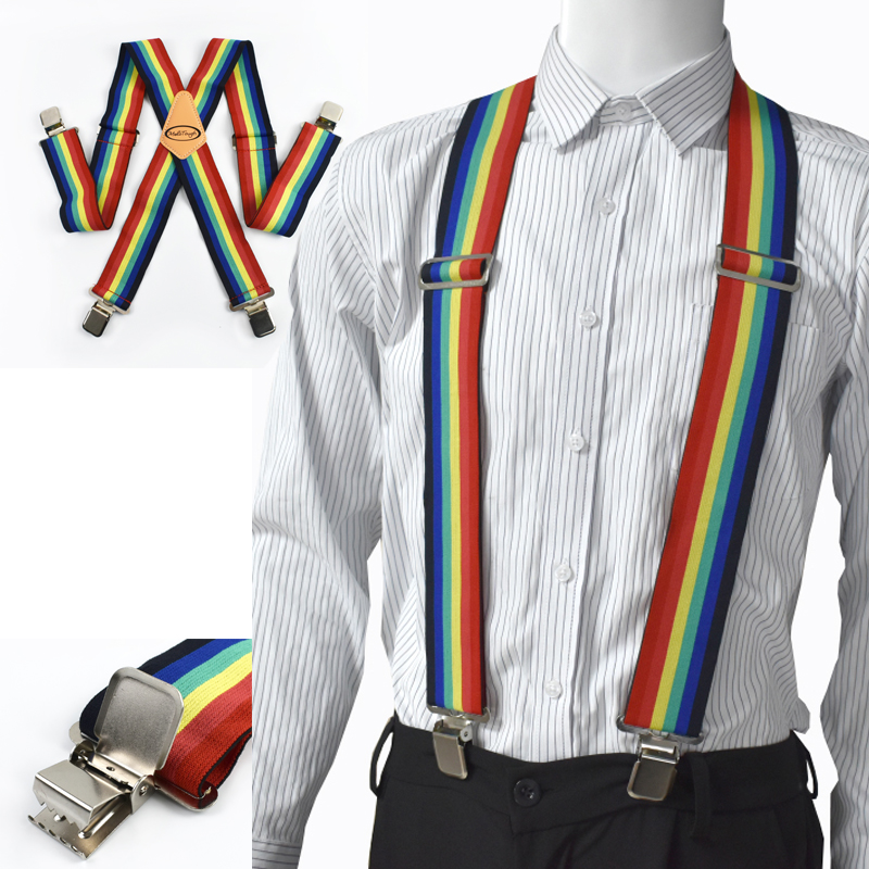 1Pc 5cm Wide Rainbow Men's Sus - Men'S Accessories Types review and price