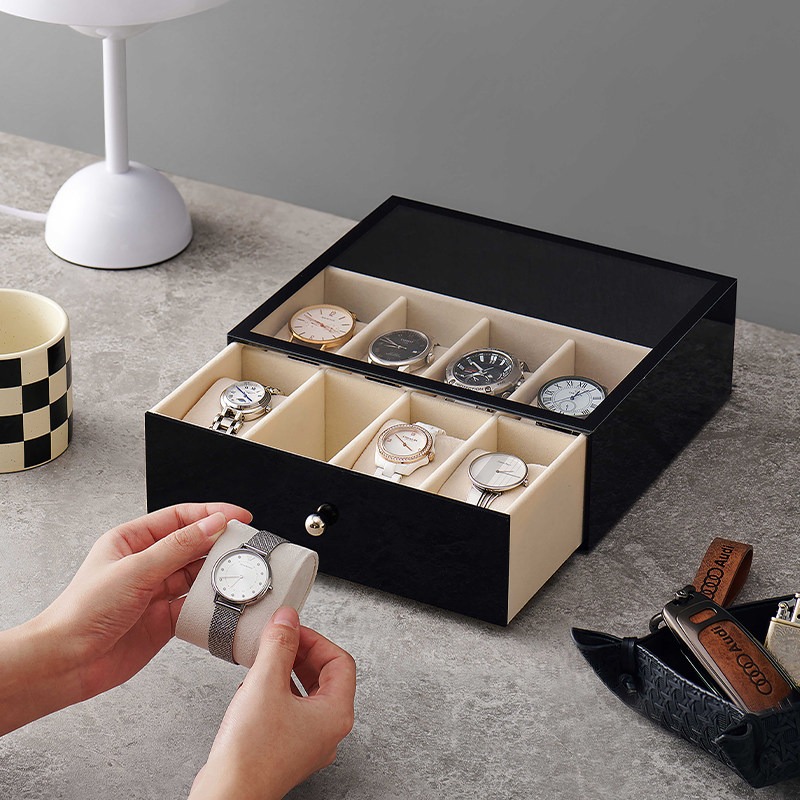 Plastic Watch Boxes Luxury 5/8 - Men Accessories Drawer review and price