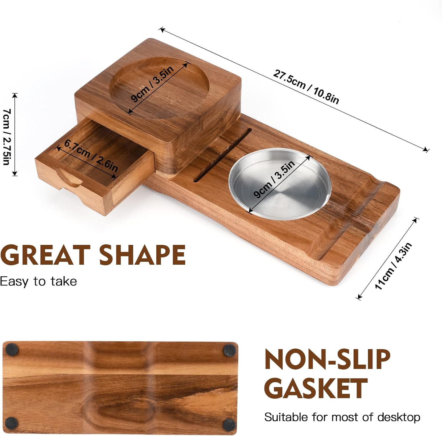 Ashtray Coaster Whiskey Glass  - Men Accessories Drawer review and price