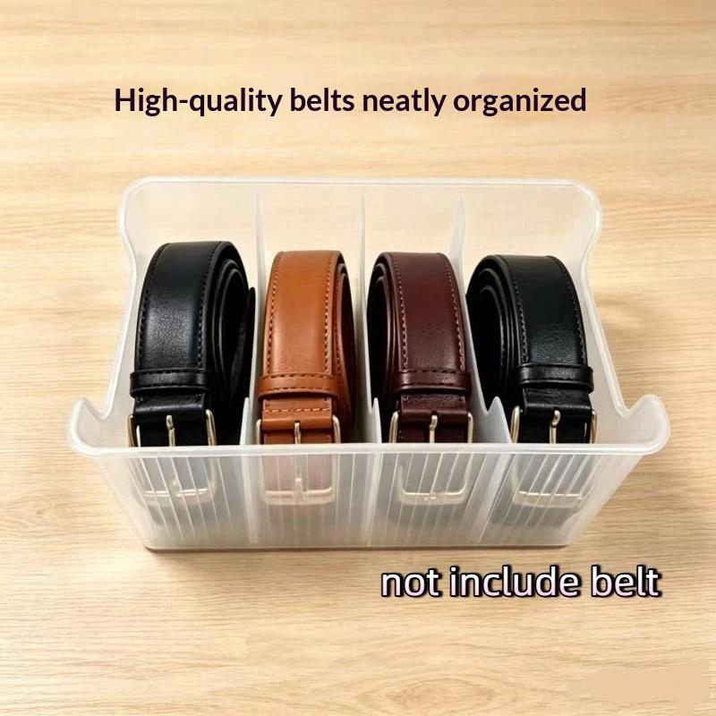 4 Grids Plastic Belt Storage O - Men Accessories Drawer review and price